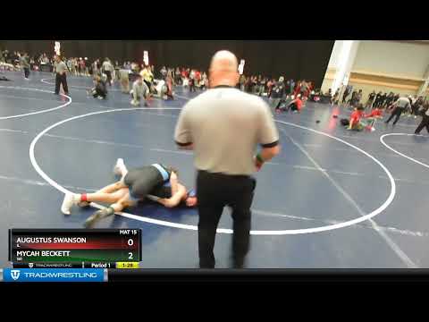 106 Lbs Champ. Round 3 - Mycah Beckett, WI Vs Augustus Swanson, IL 52fb