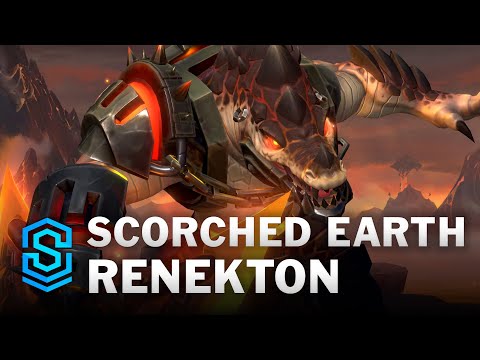 Scorched Earth Renekton Wild Rift Skin Spotlight