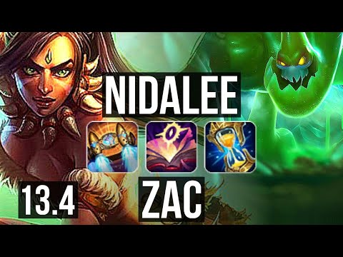 NIDALEE vs ZAC (JNG) | 9/1/11, 2.7M mastery, Godlike | KR Challenger | 13.4