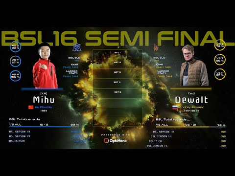 [HIT] BSL16 Ro.3 Semi-Finals  - Dewalt vs Mihu | best-of-seven | StarCraft BroodWar Remastered
