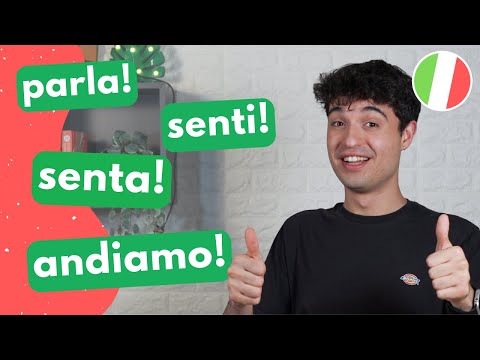 How to use IMPERATIVE in Italian (verbs in Italian) / ita audio with subtitles