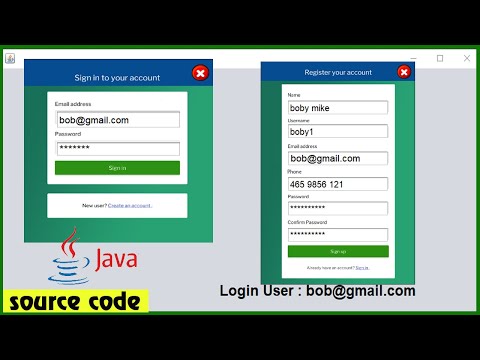 Java Login And Register Swing Tutorial Java For Beginners