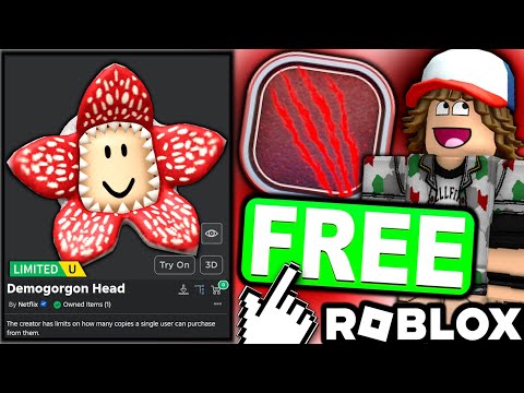 FREE UGC LIMITED! HOW TO GET Stranger Things Demogorgon Plushie Head! (ROBLOX Netflix EVENT)