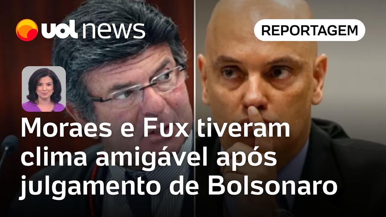 Moraes e Fux conversaram e riram em sala de lanches após julgarem Bolsonaro