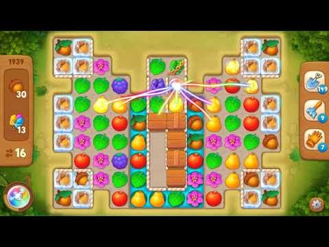 Gardenscapes Area 9 Day 1 Level 1939 - No Boosters Or Hacks