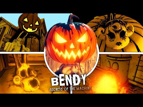 Bendy: Secrets of the Machine Halloween Update - ALL Secrets + Out of Bounds (Showcase)