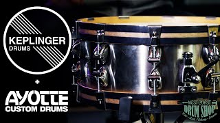Video thumbnail for Keplinger / Ayotte 5.5x14" Stainless Steel Snare Drum by West Coast Drum Shop