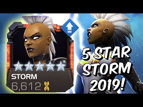 5 Star Storm Rank Up, Abilities & Gameplay 2019 - Marvel Contest Of Champions