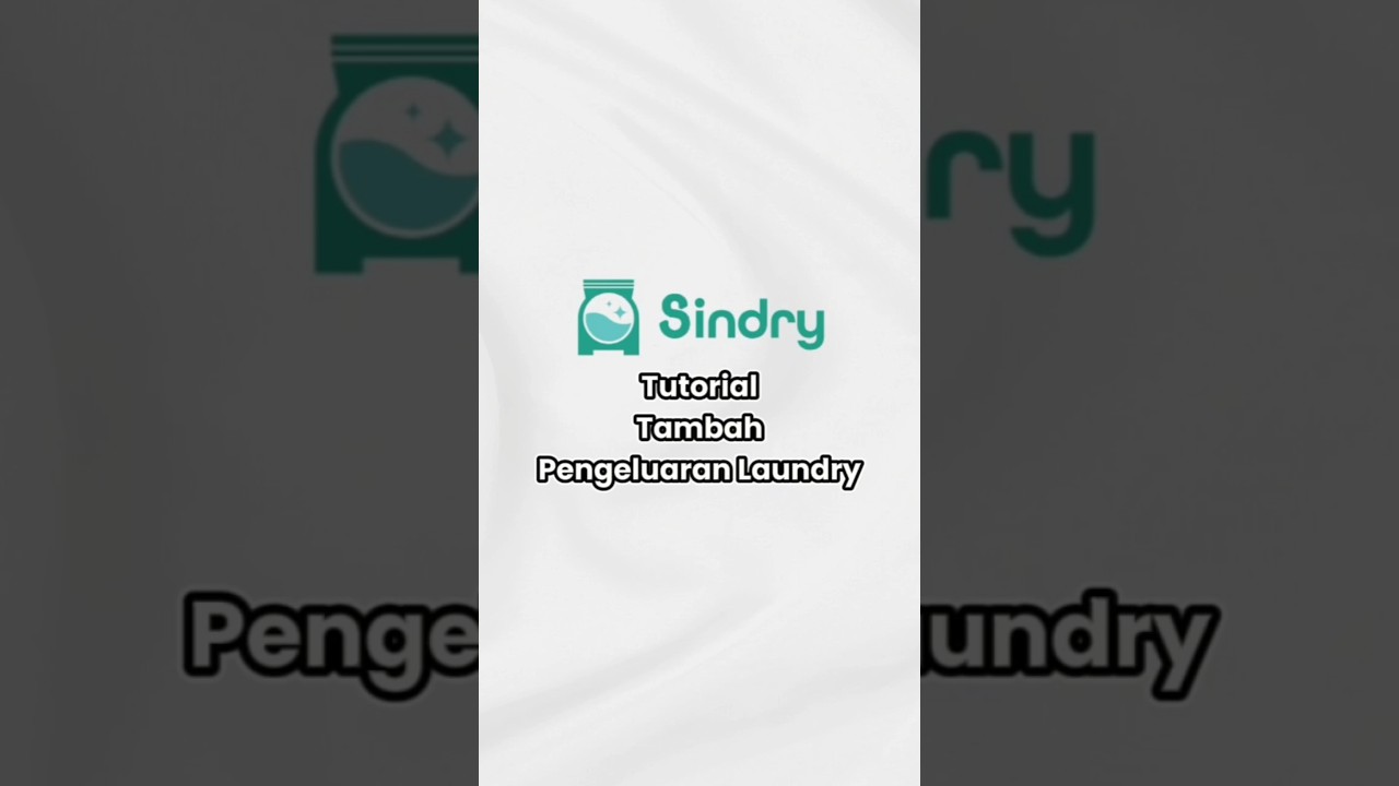 Cara Menambahkan Pengeluaran di Software Laundry Sindry
