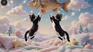 猫ちゃん達の夢の世界…🫧 Dream of two cats