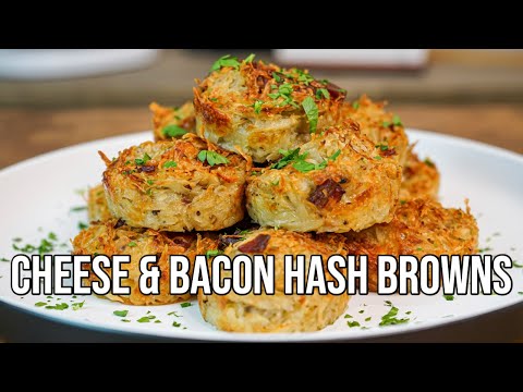 Cheese and Bacon Hash Brown Bites | How To Make Recipe