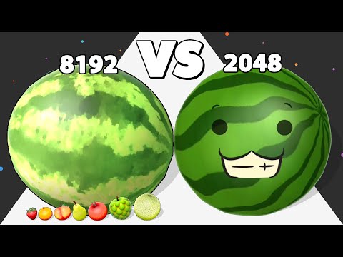 FRUIT RUSH /vs WATERMELON RUN 3D ✦ ASMR Gameplay Android iOS • Satisfying ASMR Gameplay Walkthrough!