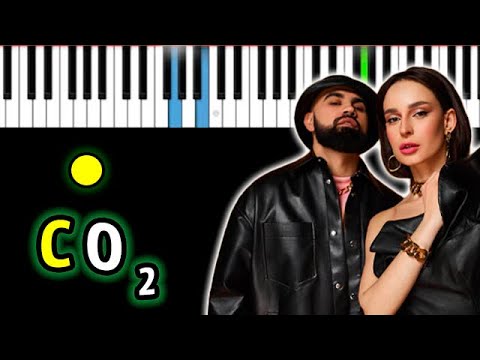 Artik & Asti - CO2 (DJ Smash) | Piano_Tutorial | Разбор | КАРАОКЕ | НОТЫ + MIDI