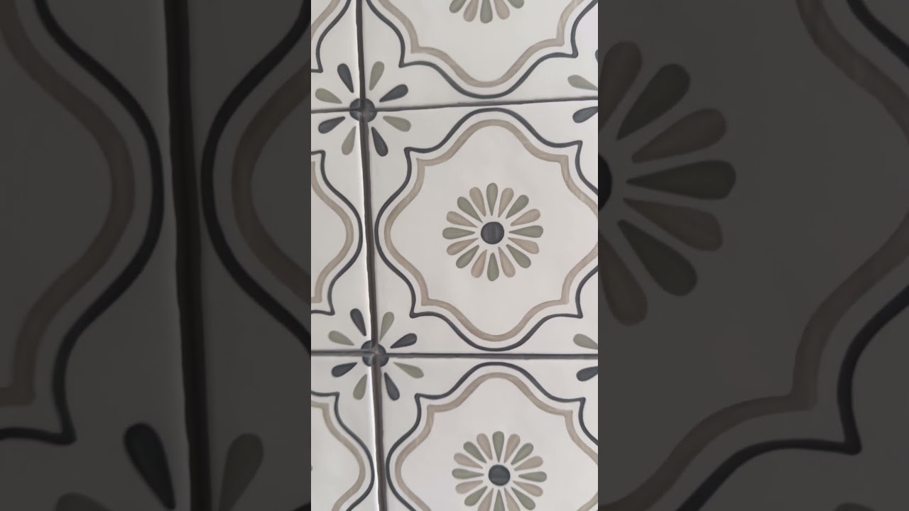 Płytki wzór marokański, Harmony TANGER SAND FLOWER 12,3x12,3cm