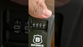 How to change the pin on a Brinks lockbox.