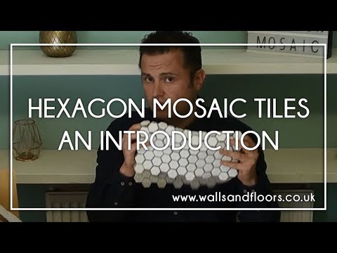 White hexagon matt mosaic tiles - an introduction