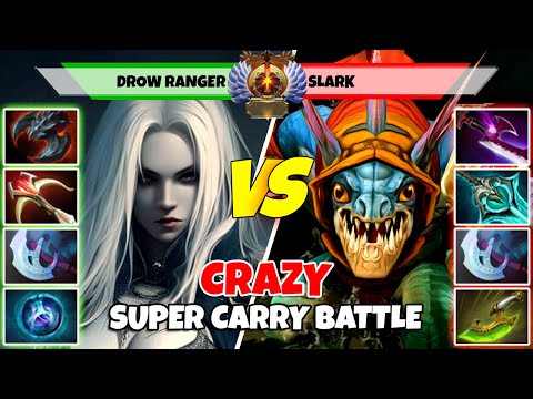 DROW RANGER (Carry) vs SLARK (Carry) - Epic Battle Of Immortal Rank Dota 2 Players - Z Dota 2