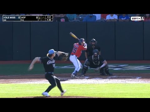 Connor Staine UCF Citronauts Strikeout Highlights vs. #2 Ole Miss 3.5.22