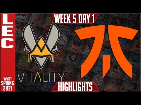 VIT vs FNC Highlights | LEC Spring 2021 W5D1 | Team Vitality vs Fnatic