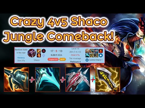 Insane 4 vs. 5 Ranked Comeback! - S12 Plat Ranked [League of Legends] Full Gameplay - Infernal Shaco