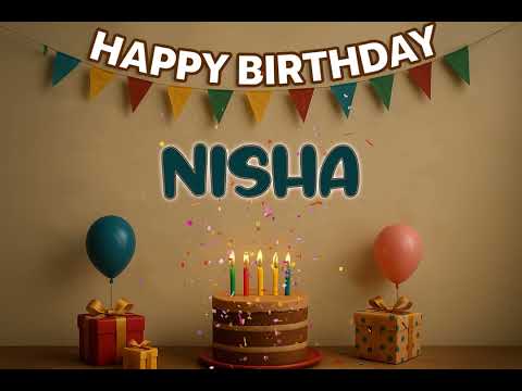 NISHA’s Happy Birthday Song 🎈 | Custom Track by XBirthdays for Kids & Adults