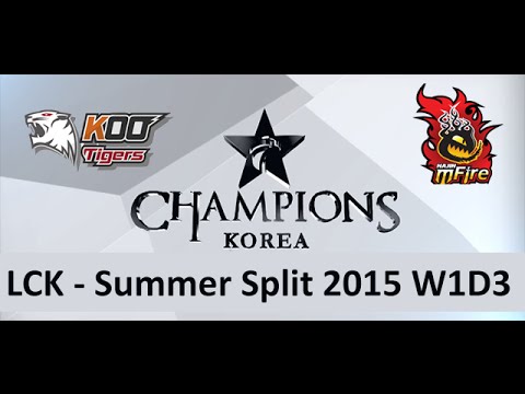 KOO vs NaJin LCK Champions Summer Split 2015 W1D4 KOO Tigers vs  NaJin e mFire game 2 highlights