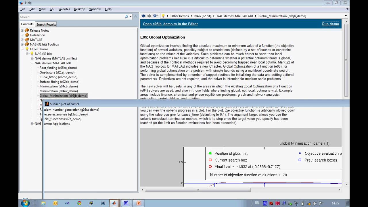 An Example of Global Optimization