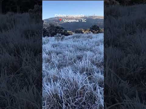 Cidade congelada ❄️📍 Urupema - Santa Catarina SC #Geada #Serra #Frio #Neve #Sincelo