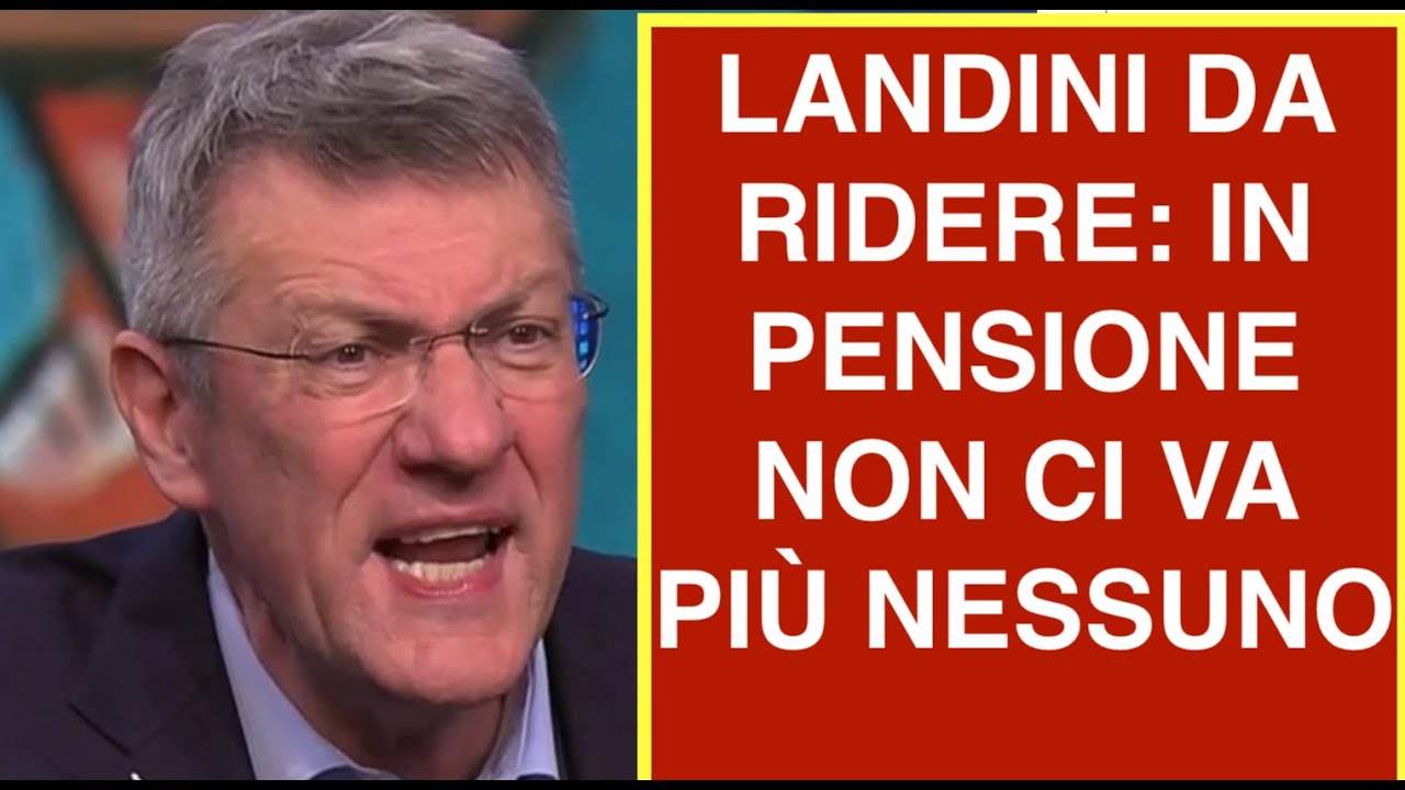 LANDINI DA RIDERE: "IN PENSIONE NON CI VA PIÙ NESSUNO" DA GIOVANNI FLORIS A DI MARTEDÌ SU LA7