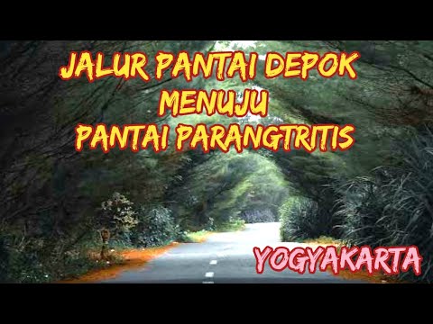 Jalur pantai parangtritis dari pantai depok