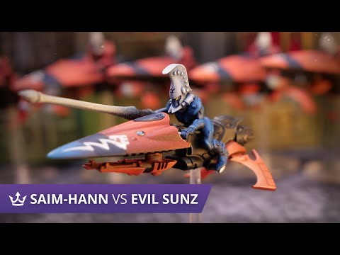 Saim-Hann Eldar vs Evil Sunz Orks - 9th edition 40k battle report