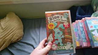 My Blue's Clues VHS tapes collection.