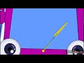 HooplaKidz Wheels On The Bus Dark Purple Bus