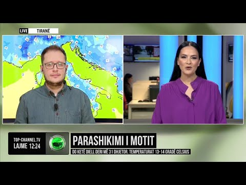 Top Channel/ Parashikimi i motit, diell deri më 31 dhjetor. Temperaturat 13–14 gradë Celsius