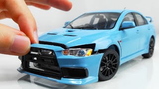 Hypnotic Building of a Perfect Tiny Lancer Evolution With Fast and Furious Style