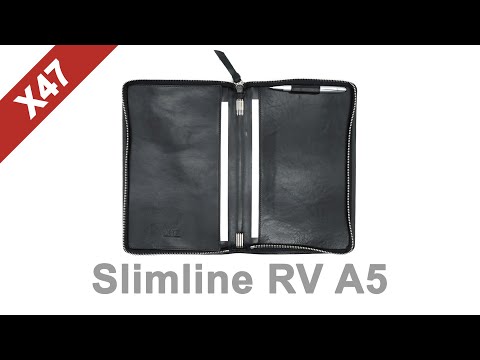 X47 Slimline A5 mit Reißverschluß - sicher ist sicher