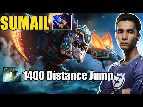 SUMAIL [Slark] Aghanim  1400 Distance Jump Non-Stop Hunting Dota 2