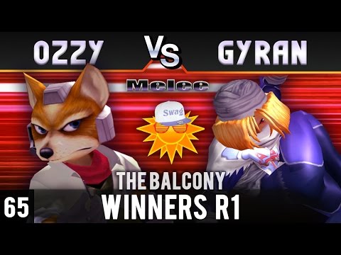 Melee @ the Balcony 65 - Winners R1 ft. Ozzy (Fox) VS Gyran (Sheik)