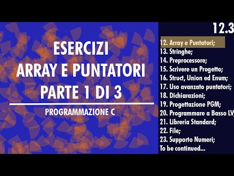 52.Esercizi Array e Puntatori Parte 1 di 3