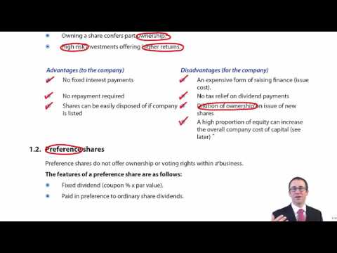 CIMA F2 Long-term finance