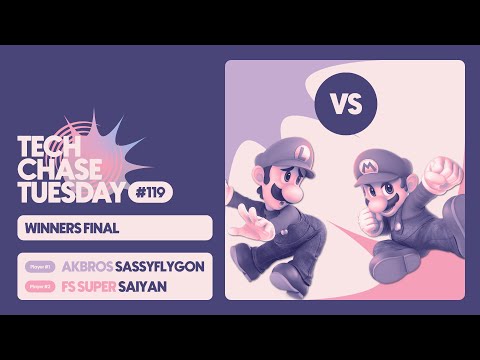 Akbros | SassyFlygon (Luigi) v FS | Super | Saiyan (Mario) | Winners Finals | Tech Chase Tuesday 119