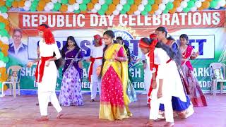Gujjari Gujjari Mamindla Kinda #folkdance #dj Sharada Vidyalayam