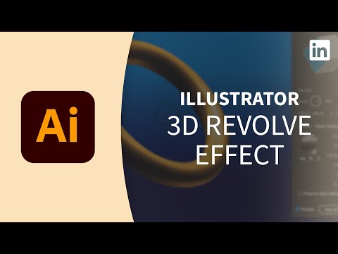 插畫師教程--3D旋轉效果 (Illustrator Tutorial - 3D revolve effect)