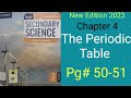 The periodic table chapter 4 structure of Atom class 7 page# 50-51