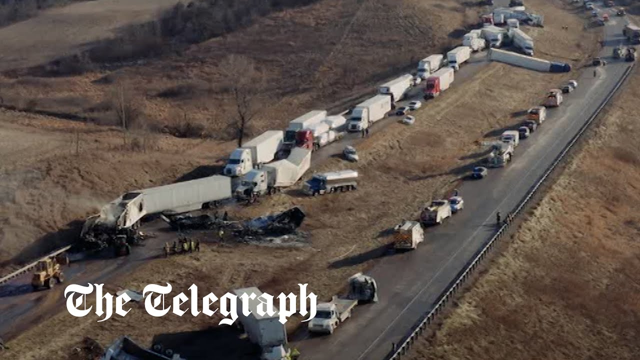 Watch More than 40 vehicles involved in pileup on Wisconsin interstate