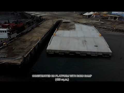 Porto de Benoni, Mahinog, Camiguin - Construção do Píer R.C e Projeto de Rampa RoRo Contínua