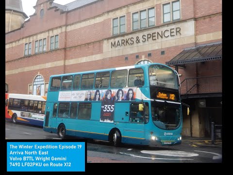 *Rough* Arriva North East - Durham Volvo B7TL Wright Gemini 7490 LF02PKU ( VLW43 ) on Route X12