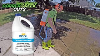 Everything I&#39;ve learned using bleach for pressure washing (chlorinating liquid)
