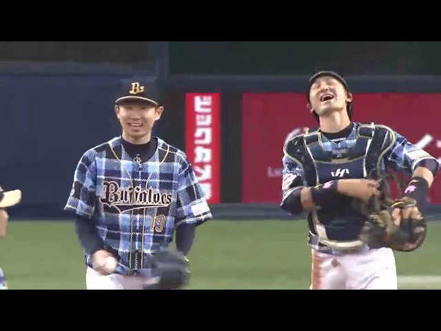 【9回表】はじける笑顔が広がる!! バファローズ・金子千尋 今季初勝利を無四球完封で飾る!! 2016/4/30 Bs-E