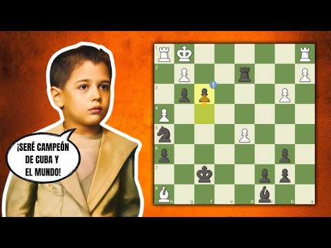 Capablanca (13 years old) CRUSHES the Cuban Champion! 😱